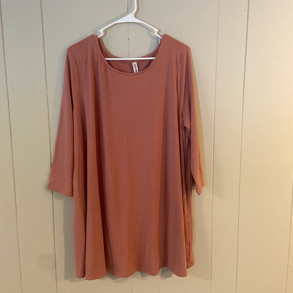 Three-Quarter Sleeve Pocket Tunic